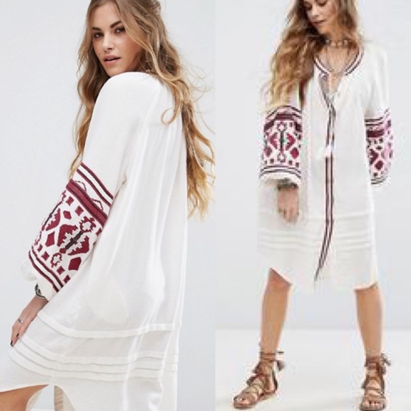 Free People Dresses & Skirts - Free people Bohemian Embroidered Dress